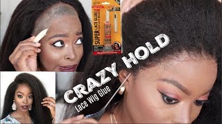 This Crazy Hold Lace Glue Has My Edges Snatched! Start To Finish Detailed Natural Lace Wig Install