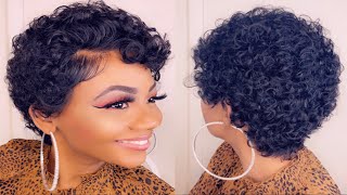 $28 Must Have Pixie Cut Wig | Sensationnel Shear Muse Empress Lace Front Wig Amina