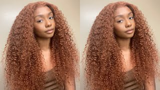 The Perfect Ginger Kinky Curly Lace Wig | Ft. Julia Hair