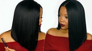 Perfect Yaki Bob Lace Front Wig Under $150 | Easy & Affordable Everyday Wig |Rpghair.Com | Tastepink