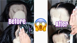*Updated Technique* How To Pluck A Lace Frontal/Lf Wig - Super Natural - Beginner Friendly