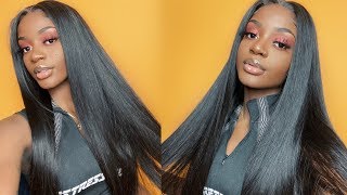 Affordable Deep Part Straight Lace Front Wigs   Ft.Unice Hair