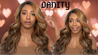Freetress Equal Synthetic Hair Lace Deep Invisible L Part Lace Front Wig - Danity --/Wigtypes.Com