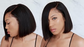 Side Part Bob | Natural Lace Wig | Myfirstwig