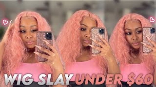 Baddie On A Budget | Synthetic Lace Frontal Wig Install | Frontal Wig Install Under $65| Must Watch