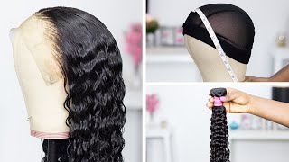 For Beginners Only!!! How To Make A Custom Lace Frontal Wig | Klaiyi Hair