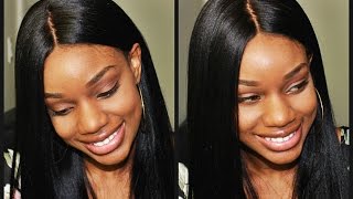 The Most Natural Wig + How To Lay Your Silk Top Lace Wigs! | Classiclacewigs.Com Yaki Straight