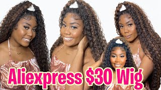 Aliexpress $30 Wig Install | I Found The Best Curly Lace Frontal Wig On Aliexpress