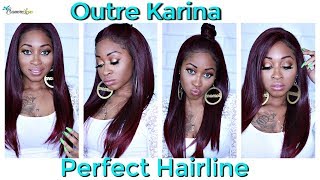 Perfect Hairline Synthetic Wig - Outre Karina (13X6 Lace Frontal) Plus Styles ☆ Sogoodbb