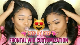 How I Customize My Lace Frontal Wigs Hairline | Step By Step | Natural Frontal Hairline | Hairspells