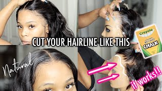 How To:  Get A Realistic Natural Hairline  On Your Lace Wig | Wowafrican