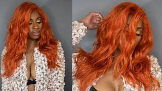 Zury Prime Brady Lace Frontal Wig In Orange/Copper