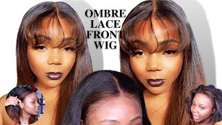 Very Detailed Ombre Lace Front Wig Install  | New Waterproof Glue - Myfirstwig