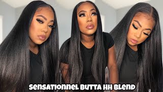 Hmm Human Hair Blend??! | Sensationnel Human Hair Blend Butta Hd Lace Front Wig - Straight 32