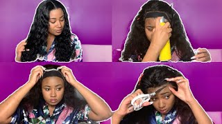 How To Reinstall Used Water Wave Lace Frontal Wig | Tinashe Hair