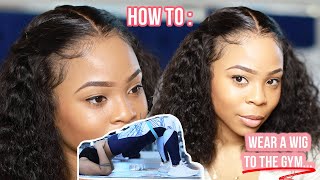 The Best Way To Wear A Wig When Workng Out | Sweat Proof , No Gel, No Glue | Wowafrican