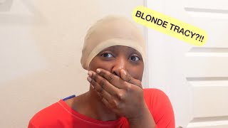 I Burned My Ear?! |  Blonde Tracy 2022 *Wig Install Tutorial* (I Think.......)