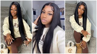 How I Installed My 30Inch Lace Frontal Wig | Ft: Hairsmarket Hair