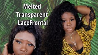Watch Me Tint & Melt This Transparent Lace Frontal Wig !! | #Unicehair