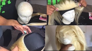 How I Make My Frontal Wigs| Hot Glue Gun Method Ft Tinashe Hair| Beginner Friendly! Part 1
