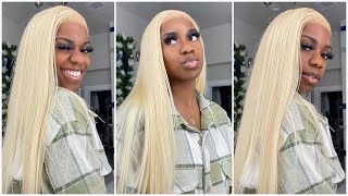 Install And Review On 613 Blonde Lace Frontal Wig | Ft: Unice Hair
