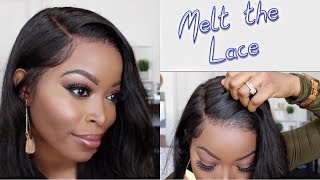 | Natural Hairline | How To Melt The Lace On A A Lace Frontal Wig Using The Stocking Cap Method