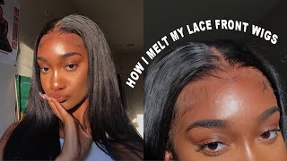 Updated: How I Melt My Lace Front Wigs And Install