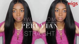 Silk Straight Human Hair 360 Lace Frontal Wigs | Aop01