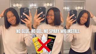 Absolutely No Glue, No Gel, No Spray Wig Install | 5X5 Hd Lace Bob Wig Ft. Luvme Hair