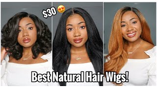 Best Natural Hair Synthetic Lace Front Wigs! | Janet Collection Natural Me: Kaja, Sierra, Tamila
