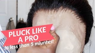 How To: Pluck A Lace Frontal - Beginner Friendly!