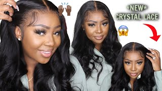 New Crystal Lace! The Best Bodywave 13X6.5 Lace Front Wig Skin Melted Grown Hairline|Ft. Geniuswigs