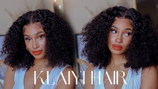 Watch Me Install A Jerry Curly Lace Front Wig Ft Klaiyi Hair Unboxing