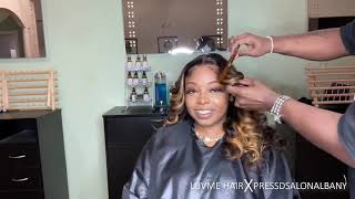Very Detailed Caramel Highlight Frontal Wig Install | Luvmehair Review