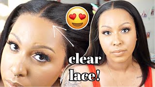 Okayyyy! | Clear Lace & Clean Hairline! ❤️| Yaki Straight 13X6 Lace Frontal Wig | Ft. Xrs Beauty