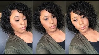 10 Inch Curly Bob Lace Front Wig I Under $100 I Elva Hair