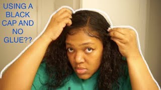 The Fastest Black Cap Method To Putting On Your Lace Frontal Wig!!! | Ashley Nicole