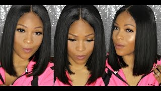 How To Make Your Lace Front Wig Look Natural/Real Tutorial | Start To Finish Rpgshow Middle Part Bob