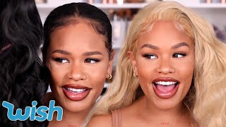 Trying On Cheap Wigs From Wish...Never Again? | Arnellarmon