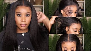 Textured Natural Realness I Kinky Straight Lace Front Wig I Rpghair