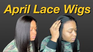 April Lace Wigs | Italian Yaki Glueless Full Lace Wig Hair Review | It’Sme Trey Tv