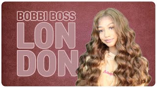 Glamourtress | Bobbi Boss Human Hair Blend Glueless 13X7 Lace Frontal Wig - Mblf004 London