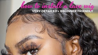 How To Install A Lace Front Wig | Beginner Friendly | Arroganttae Inspired Baby Hair | Stateofdallas