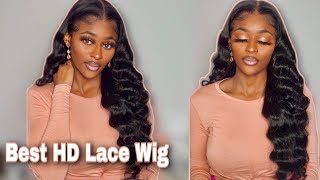 Invisible Skin Melt Hd Lace Wig Install | Best Body Wave Hair | Frontal Install | West Kiss Hair