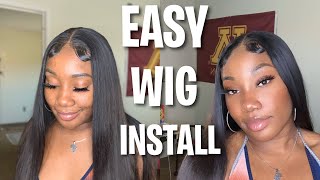 How To Install A Lace Front Wig | West Kiss Hair 26" | Very Easy Steps | 2021
