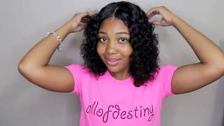 Easiest Summer Vacation Hair | Curly Hair Routine Ft. Premier Lace Wigs.