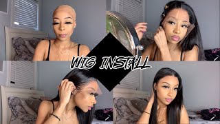 Melted!! Frontal Wig Install + Bald Cap Method And Lace Cutting