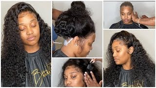 How To Glue The Front And Back Of Your Lace Front Wig | Lace Melt Adhesive |