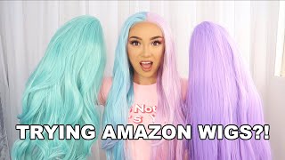 Testing Cheap Amazon Wigs | I’M Kinda Shook