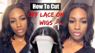 How To Properly Cut The Lace On A Wig !!